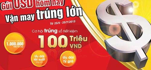 “Gửi USD hôm nay, Vận may trúng lớn” cùng Maritime Bank