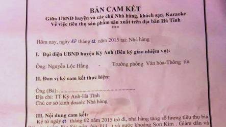 Chuyên gia pháp lý cho rằng những bản cam kết như thế này đã vi phạm pháp luật cạnh tranh.