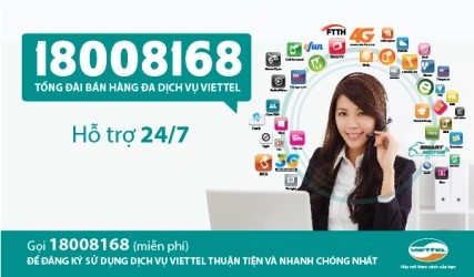 Viettel ra mắt tổng đài bán hàng đa dịch vụ 18008168