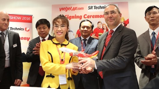 Vietjet ký nhiều hợp đồng "khủng" tại Singapore Airshow 2016