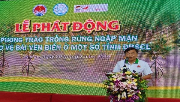 Lễ phát động phong trào trồng rừng ngập mặn và bảo vệ bãi ven biển ở một số tỉnh ĐBSCL