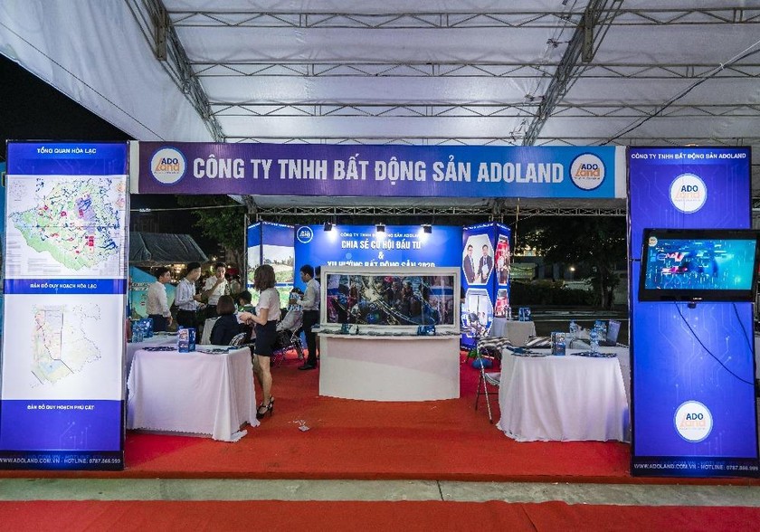 Gian hàng của Công ty TNHH BĐS Adoland tại triển lãm