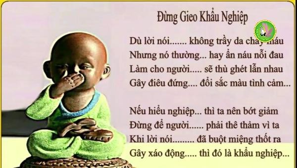 Tu cái miệng để không gieo khẩu nghiệp