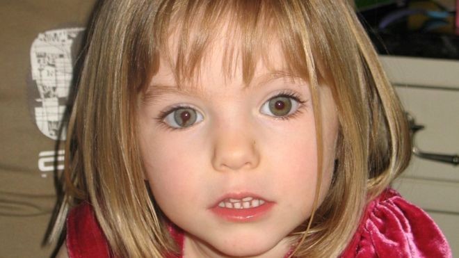 Bức ảnh chụp bé Madeleine McCann năm 2007 