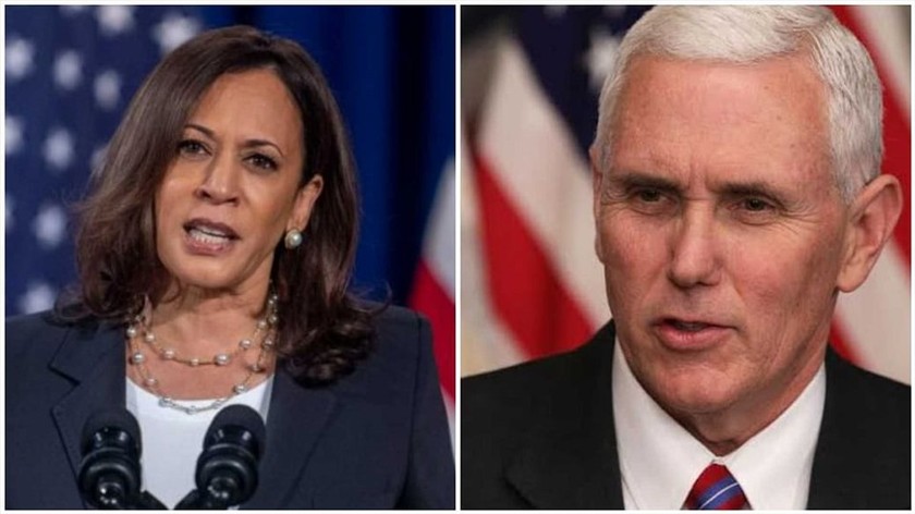 Ứng viên Phó Tổng thống Kamala Harris (55 tuổi) của đảng Dân chủ và Phó Tổng thống Mike Pence (61 tuổi) của đảng Cộng hòa. 