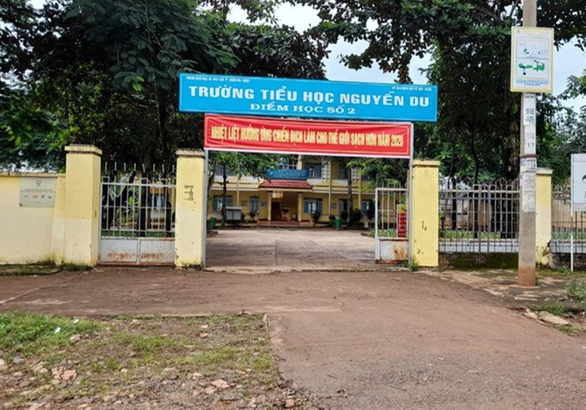 Trường Tiểu học nơi xảy ra sự việc.