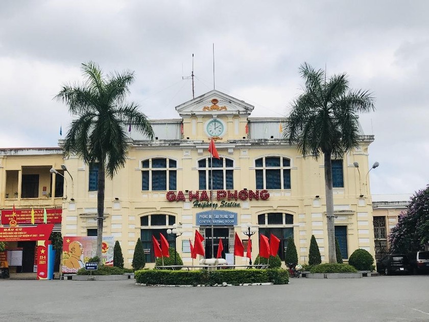Ga Hải Phòng được xây dựng từ thời Pháp thuộc. 