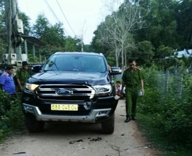 Hiện trường vụ tai nạn khiến ông Huỳnh Thanh Cường tử vong. (Ảnh do gia đình nạn nhân cung cấp). 