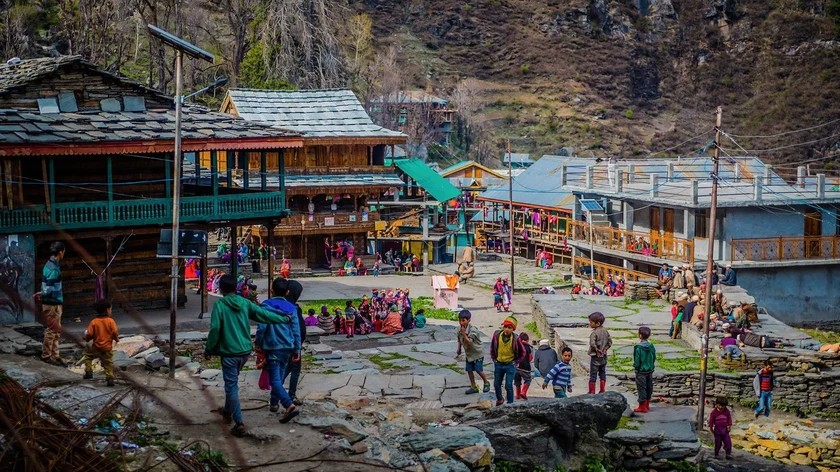 Một góc ngôi làng bí ẩn Malana.