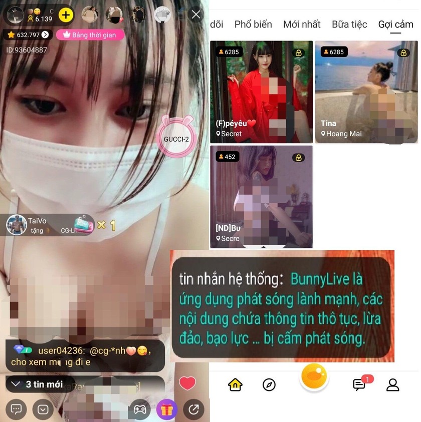 Các “idol show” thản nhiên “phơi mình” trước camera trò chuyện cùng người xem livestream. 