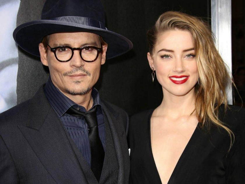 Amber Heard và chồng cũ. 