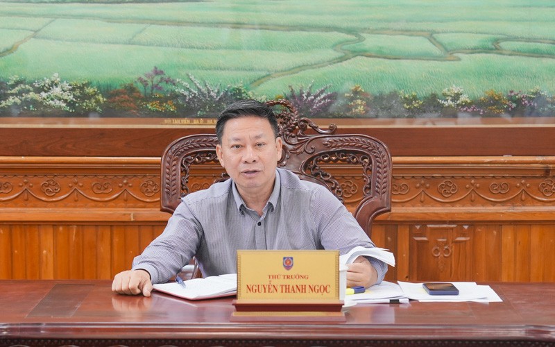 Thứ trưởng Nguyễn Thanh Ngọc kết luận buổi làm việc.