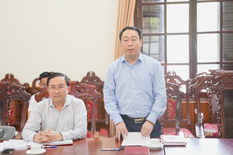 Cục trưởng Lê Vệ Quốc phát biểu tại buổi làm việc.