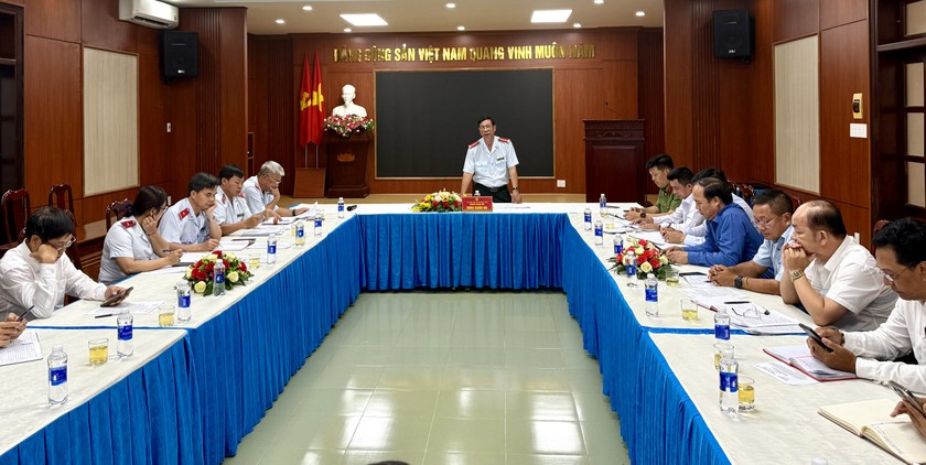 Toàn cảnh buổi công bố quyết định thanh tra Cty Cà phê Phước An. Ảnh NG
