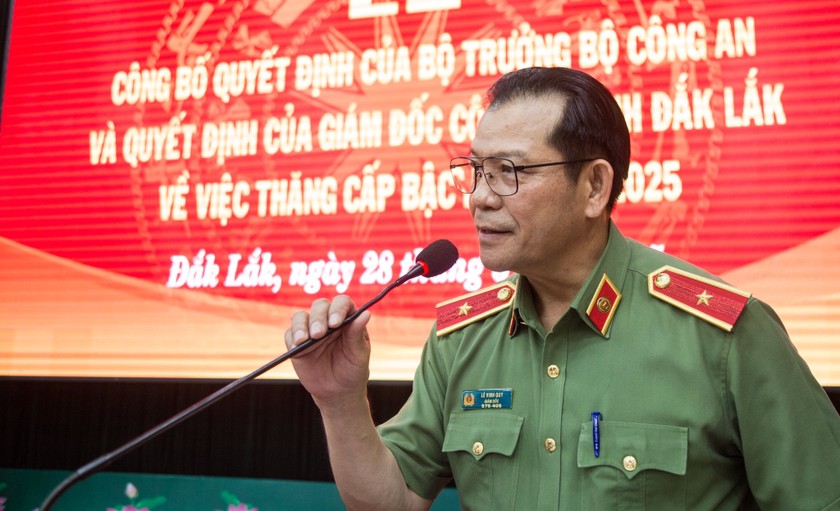 Thiếu tướng Lê Vinh Quy. Ảnh Công an Đắk Lắk