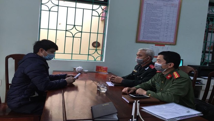 P.V.Lực tại cơ quan Công an.