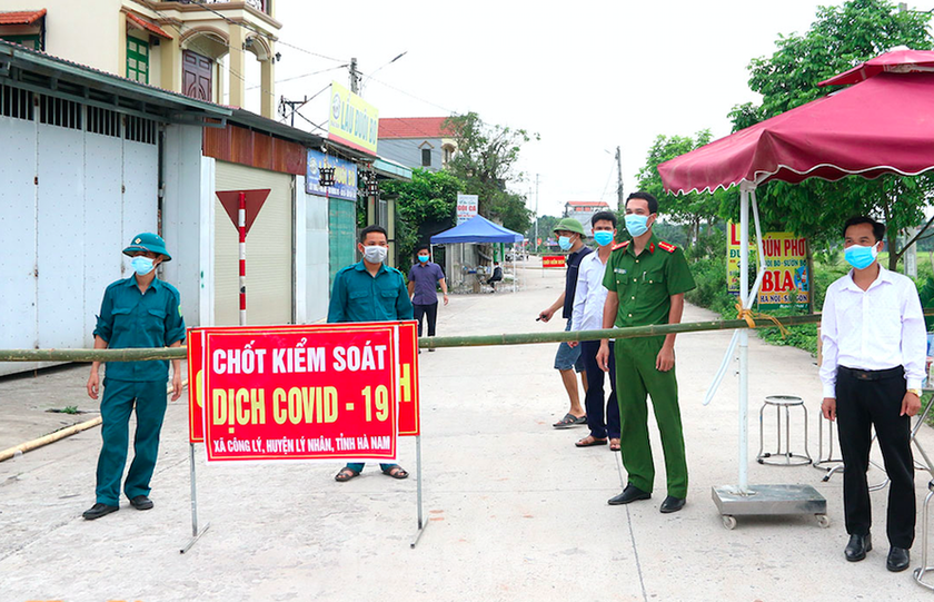 Hà Nam quyết định phong toả một thôn thuộc xã Công Lý, huyện Lý Nhân vì có người mới mắc COVID-19