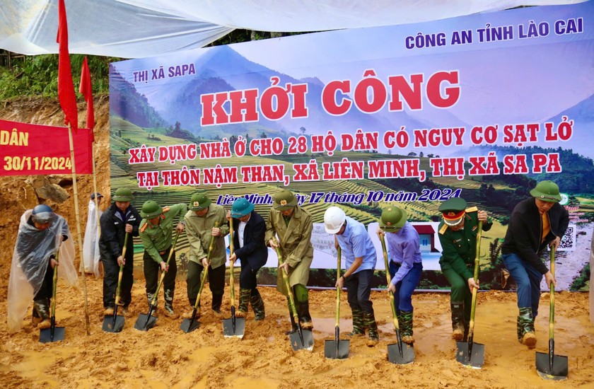 Khởi công xây dựng nhà ở cho 28 hộ dân xã Liên Minh (Sa Pa)