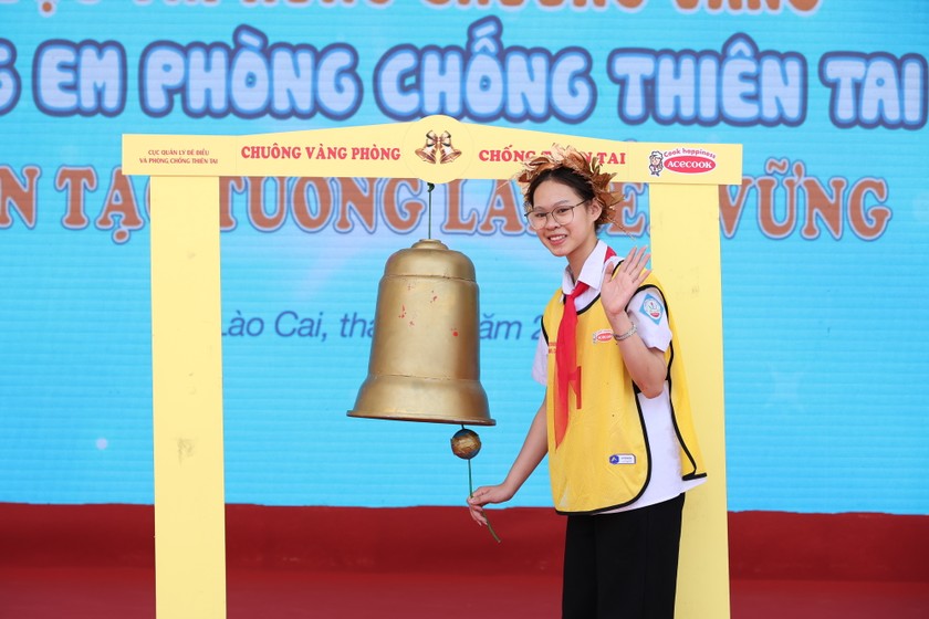Lào Cai: Chung khảo Rung chuông vàng 'Cùng em phòng chống thiên tai, kiến tạo tương lai bền vững'