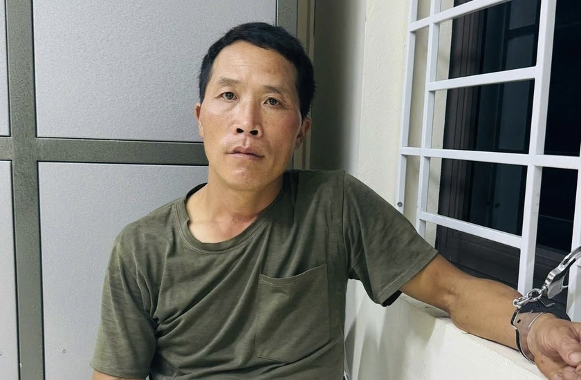 Đối tượng Chảo Duẩn Chỉnh thời điểm bị bắt giữ.