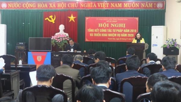 Thanh Hoá: Sở Tư pháp triển khai nhiệm vụ năm 2020