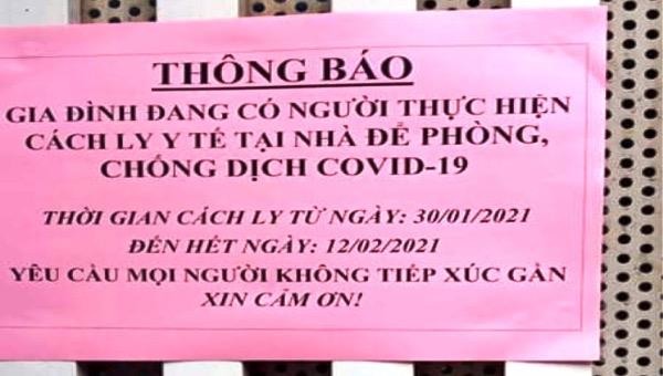 Cách ly 25 gia đình ở Nga Sơn để phòng chống Covid-19