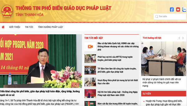 Thanh Hoá: Triển khai hệ thống phần mềm “Hệ thống thông tin phổ biến, giáo dục pháp luật”