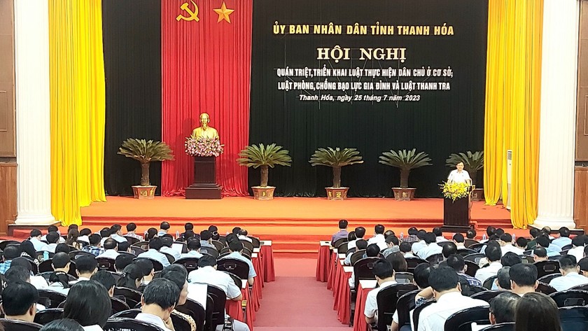 Thanh Hóa: Tổ chức Hội nghị quán triệt, phổ biến 03 Luật được Quốc hội khóa XV thông qua