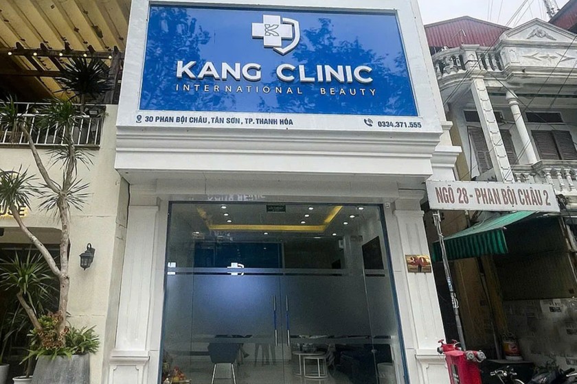 Công ty TNHH Thẩm mỹ Kang Clinic quảng cáo dịch vụ khám, chữa bệnh khi chưa có giấy phép hoạt động. Ảnh: Internet