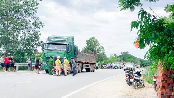 Hiện trường vụ tai nạn giao thông.