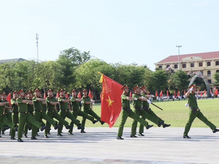 Hà Tĩnh đăng cai Hội thi Điều lệnh, bắn súng, võ thuật Công an nhân dân, bảng thi số 4.