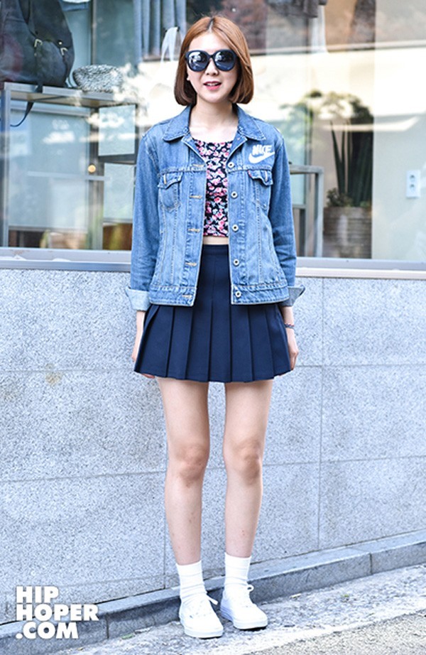 Kết quả hình ảnh cho denim mix Chân váy ngắn the gioi