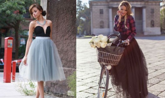 Ngọt ngào với váy tulle