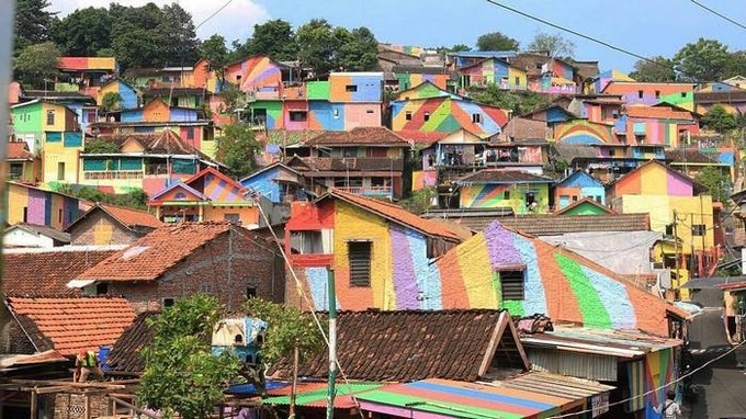 Khu ổ chuột biến thành điểm 'sống ảo' nổi tiếng ở Indonesia