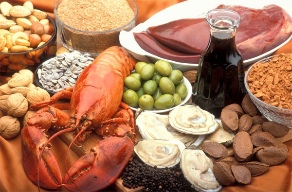Kết quả hình ảnh cho thực phẩm nhiều kẽm