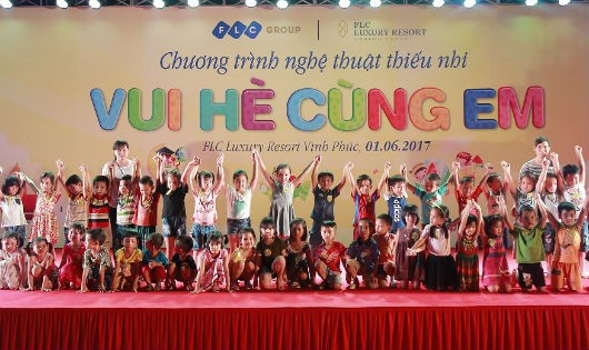 Tưng bừng chương trình “Vui hè cùng em” của FLC dành cho thiếu nhi Vĩnh Thịnh