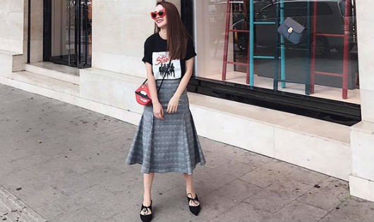 Sao Việt mix sắc đen cuốn hút cho street style