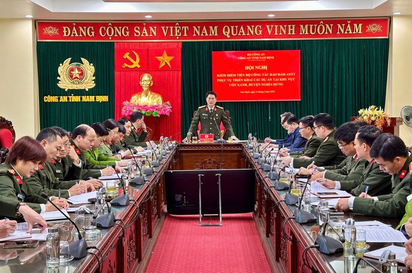 Hội nghị kiểm đếm tiến độ bảo đảm an ninh, trật tự tại khu vực Cồn Xanh